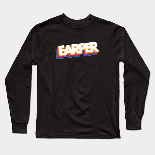 Retro Earper Long Sleeve T-Shirt by viking_elf